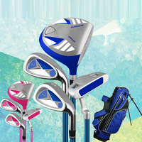 Club de golf pour enfants avec sac de golf 3-15 ans garçons et filles ensembles pour enfants Kit d'exercice pour débutants ensemble de clubs de golf à tige en carbone