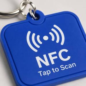 Llavero Inteligente NFC de PVC, Sin Necesidad de Aplicación, Toque para Compartir Sitio Web, Redes Sociales, Tarjeta Digital, Logotipo 3D Personalizado, Anillo de Goma para Llaves - Product Image 2