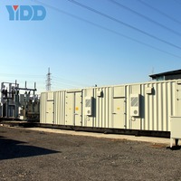 Poste de transformateur préfabriqué de type boîtier métallique industriel extérieur 66KV/110KV, équipement de distribution d'énergie IP53
