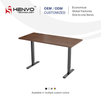 Bureau assis-debout électrique ultra-silencieux en acier robuste à double moteur, anti-collision, poste de travail ergonomique avec mémoire de hauteur pour le bureau