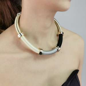 Multicolor cadena nuevo diseño de la cuerda de alambre de Metal collares hechos a mano Boho joyería India Collar babero collares venta al por mayor - Product Image 5