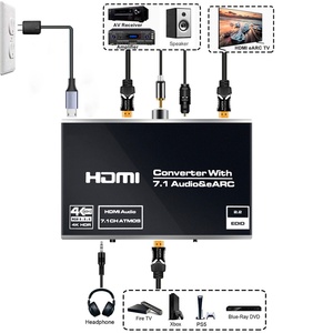 Répartiteur audio 4K 120Hz avec conversion HD, audio optique 7.1 canaux et retour audio <span class=keywords><strong>EARC</strong></span> - Product Image 4