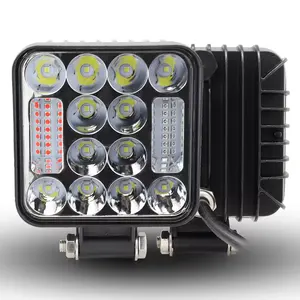 JHS super potenza led luce da lavoro 4x4 doppio colore 4 pollici Led lavoro luce rossa + blu con strobo 78w luce da lavoro 4x4 fuori strada