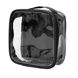 Bolsa de Maquillaje de PVC Resistente al Agua, Transparente, Aprobada para Avión, Bolsa de Viaje para Artículos de Aseo, Bolsa Transparente para Líquidos - Product Image 1
