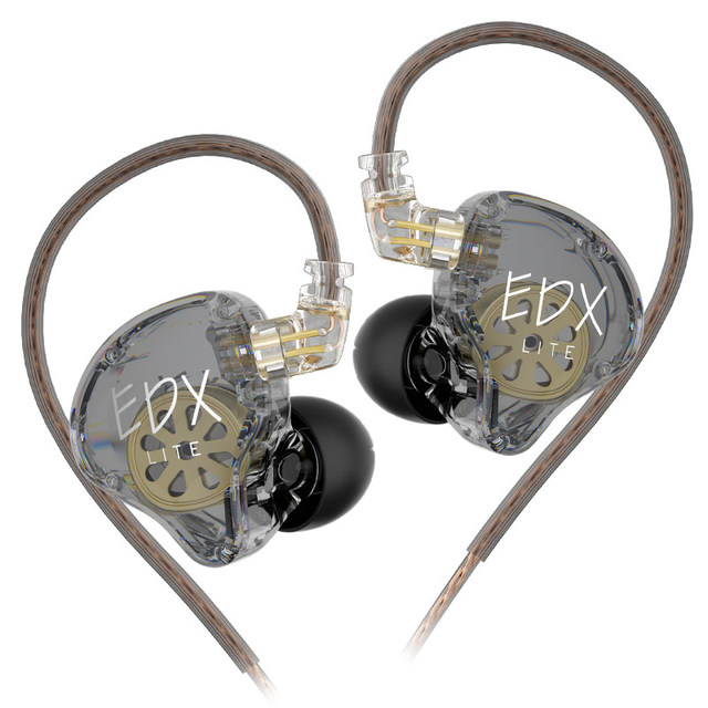 KZ EDX Lite 1DD Dynamic In-ear Monitoring HIFI Music Wired Headphones Games Sports DJ Stage Headphones Office Earplugs