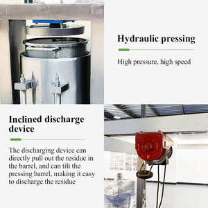 Machine industrielle de presse hydraulique de moteur de vitesse commandée par PLC d'acier inoxydable pour la maison d'extraction de jus de légumes de fruits - Product Image 3