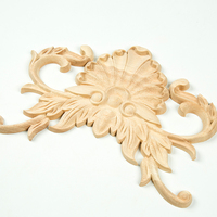 Médaillon rosace en bois sculpté de qualité supérieure-Décoration de plafond/mur artisanale, style vintage pour la décoration intérieure et le mobilier