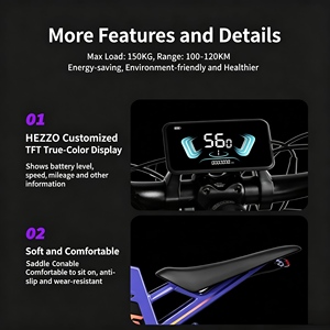 Bicicleta Todoterreno de Alto Rendimiento de 70 km/h para Adultos, Batería de 30 AH, Bicicleta Eléctrica de Largo Alcance de 120-150 km - Product Image 6