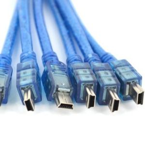 <b>USB</b> <b>C</b> To <b>USB</b> A <b>Adapter</b> Cable 5P Copper Wire Transparent Blue <b>Plug</b> In Connector For Data Transfer And Charging - Product Image 2