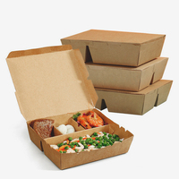 Inserts d'emballage alimentaire jetables écologiques personnalisés Printon pour boulangerie, restauration, barbecue, sushi, plats à emporter, boîte repas pour avion