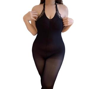 大姐姐加大码连体式无裆激情领口透明网纱100公斤性感内衣代 - Product Image 5