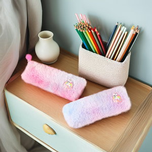 Vente chaude écoliers porte-crayon créatif licorne grand porte-crayon peluches feutre boîte papeterie en peluche sac à <span class=keywords><strong>crayons</strong></span> - Product Image 2