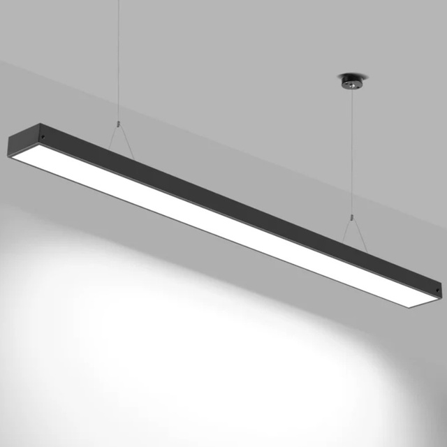 Linkable LED Linear Pendant Light Aluminum App/Remote Control 3-Year Warranty Seamless Splicing Office Hanging Light Lighting