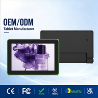 Tablet Android POE 10.1 Inci RJ45 dengan Layar Sentuh untuk Pemasangan di Dinding, PC untuk Sistem Pemesanan Ruang Konferensi dan Rumah Pintar
