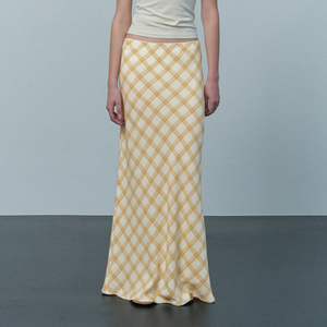 กระโปรงทรงตรงลายสก็อตคลาสสิก ผ้าสแปนเด็กซ์/โพลีเอสเตอร์ ระบายอากาศได้ดี ดีไซน์ตัดเย็บอย่างมีสไตล์ สีสันตัดกัน ให้ลุคสบายๆ สำหรับฤดูร้อน - Product Image 6