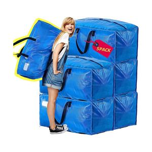 Sac de déménagement extra large, imperméable et robuste, sacs de rangement et de courses en PP tissé réutilisables et personnalisables - Product Image 1