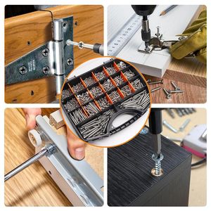 1200Pcs 304 Stainless Steel Phillips Head Countersunk Self Tapping Screws For Wood Metric Grade 8 A2-70 - Product Image 4