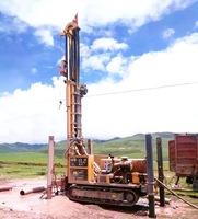 MW380 Tracteur rotatif portable sur chenilles Forage de puits d'eau Allemagne avec composants de base Pompe et moteur