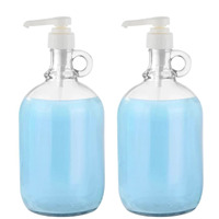 Vente en gros de distributeur de détergent à lessive liquide en verre Distributeur de détergent à lessive 64oz pour savon adoucissant