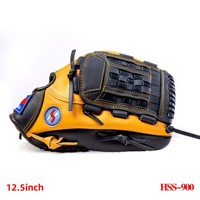 Guantes de Béisbol Personalizados para Lanzadores Zurdos, para Adultos y Niños, para Outfielder/Catcher, 125 Pulgadas, de Cuero Vacuno de Dos Capas, Guante de Béisbol para Receptor