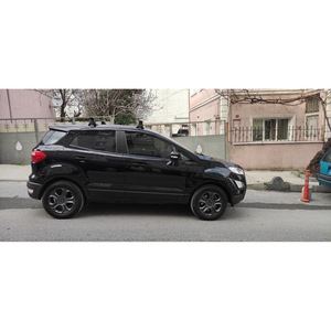 Barres transversales de toit Ford EcoSport 2018 et plus, en aluminium, verrouillables, noires, porte-bagages, sur mesure - Product Image 6