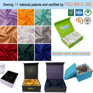 लक्जरी सैटिन सिल्क फोल्डिंग चुंबकीय करीबी कठोर बॉक्स निर्माता कस्टम बॉक्स निर्माता कस्टम बॉक्स - Product Image 3