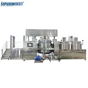 Tank Vacuum Homogenizing Emulsifier Mixer Stainless Steel Mixing Cosmetic Creams Homogenizer for suppository filling machine