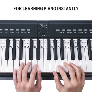Wholesale Reusable Silicone Piano Key Labels No‑Glue Detachable Keyboard Note Stickers For Piano Learning Supplies - Product Image 5