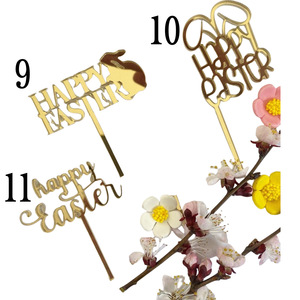 Ins viento feliz Pascua acrílico pastel decoración <span class=keywords><strong>huevos</strong></span> de Pascua pastel de Pascua Topper - Product Image 6