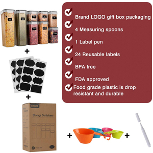 Hot Selling Kitchen 8pcs Set Food Storage <strong>Container</strong> Storage Boxes &amp; Bins Eco-friendly Food <strong>Container</strong> Box with Lid - Product Image 6