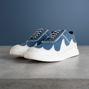 Men's Luxury Italian Dress Sneakers Stylish Faux PU Leather Flat Lightweight <b>Height</b> <b>Increasing</b> Wedding <b>Shoes</b> Summer Winter - Product Image 2