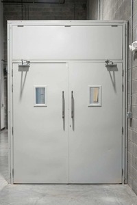 Porte coupe-feu en acier robuste la plus vendue pour la sécurité des bâtiments commerciaux, industriels, résidentiels et du secteur de la construction, disponible au prix d'exportation - Product Image 6