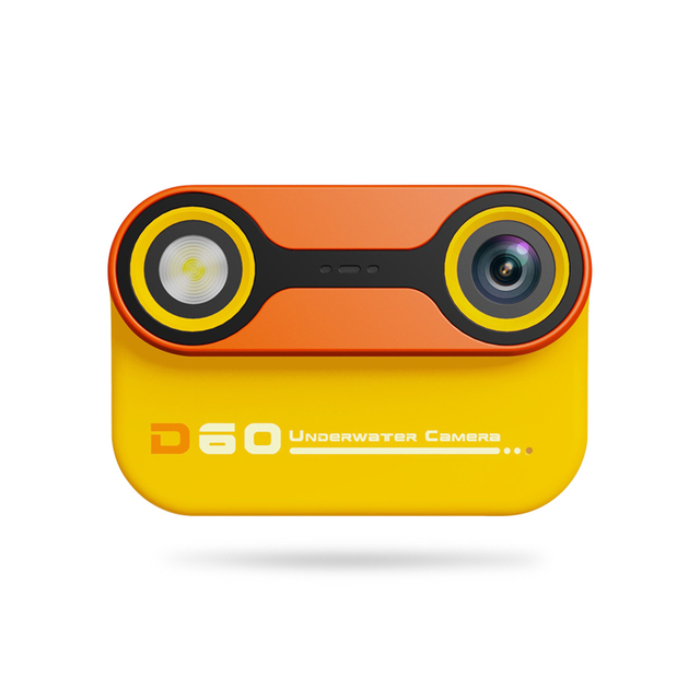 New Waterproof Camera D60 for Kids 3M Underwater 2K Video 10x Zoom Dual Camera 2.4'' IPS Screen for Swimming/Snorkeling