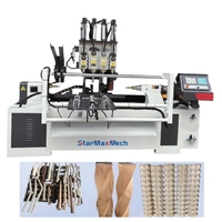 Centre d'usinage CNC automatique 4 axes StarMax CX13012 pour le tournage et le fraisage du bois, avec servomoteur pour la gravure de pieds de table