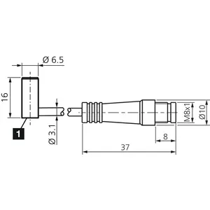 Capteurs de proximité inductifs de haute qualité de la série industrielle INE DCCKR6.5V02PSK-K-TSL - Product Image 2