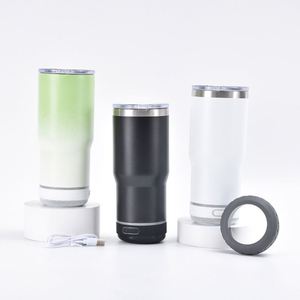 Vaso Térmico de Acero Inoxidable con Bluetooth de 16 oz, con Logotipo OEM al por Mayor, para Auto, Deportes, Fitness, Viajes - Product Image 1