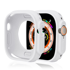 Funda Protectora de Silicona Suave para <span class=keywords><strong>Apple</strong></span> <span class=keywords><strong>Watch</strong></span> <span class=keywords><strong>Series</strong></span> 10 9 8 <span class=keywords><strong>7</strong></span> SE 6 5 4 3 2 1 38 40 41MM 42 44 45 49 mm, Cubierta de Marco con Botón - Product Image 1