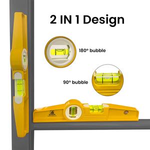 Уровень строительный LINYI QUEEN 9.8'' из литого алюминия, легкий, ударопрочный и долговечный, с высокой точностью - Product Image 4