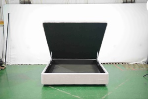Base de <span class=keywords><strong>Cama</strong></span> Otomana de Perfil Bajo con Almacenamiento, Tamaño Personalizado, Tapizada en Tela Premium, Sin Cabecera, Ahorro de Espacio, con Sistema de Elevación - Product Image 4