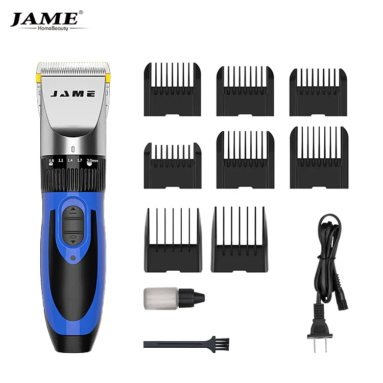 JAME – lames en céramique classiques, soins de toilettage pour chiens, tondeuses professionnelles rechargeables pour épilation des poils d'animaux, Kit de tondeuses pour chiens