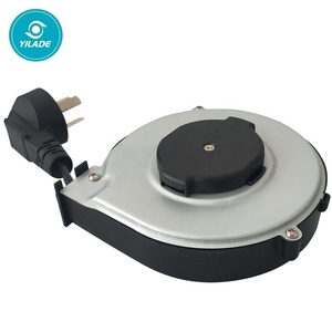 Bobine de câble électrique rétractable à rembobinage automatique, vente en gros, appareils ménagers, câbles à 3 broches, 1m - Product Image 3