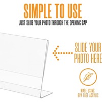 Cadre photo en acrylique pour table, design magnétique, support photo personnalisé en acrylique, cadeau artisanal, faveurs de mariage