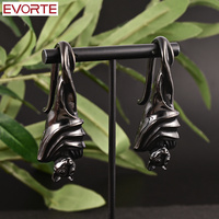Evorte 10 pièces, bijoux de corps en forme de fleur en argent tibétain, plaqué argent/or/or 18 carats, pour poids d'oreille, anneaux de dilatation