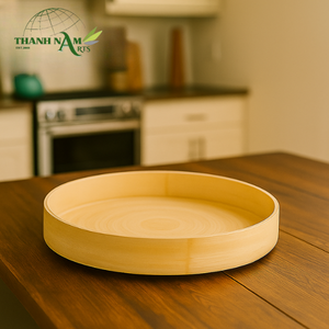 Bandeja de bambú Golden Dawn de diseño antiguo, bandeja de servicio de lujo de alta calidad para hoteles, restaurantes y cocinas domésticas - Product Image 6