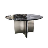 Fer aluminium salle à manger café métal tulipe fonte gros noir base de table pour marbre