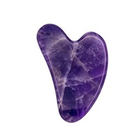 Planche de massage Gua Sha en pierre naturelle lisse pour relaxation musculaire froide, outils de grattage corporel, ensemble Guasha, modèle CN JF26-059 Violet