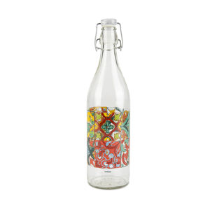 Bouteille en verre Excelsa Lisbona 100 cl, design multicolore - Product Image 1