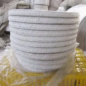 KERUI ampiamente utilizzare la guarnizione della porta in fibra ceramica intrecciata 3mm-50mm isolamento termico corda in fibra ceramica