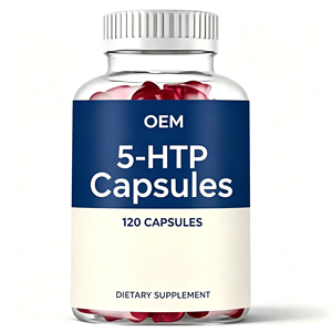 Cápsulas de 5-HTP de Marca Privada OEM, 5-hidroxitriptófano, Favorece el Estado de Ánimo, la Cognición y el Sueño, Suplemento Dietético - Product Image 1