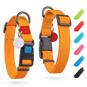 <span class=keywords><strong>Collar</strong></span> de Lujo <span class=keywords><strong>OEM</strong></span> para Perro/Gato, Elegante, Impermeable, de Algodón con Remaches, Hebilla Metálica de Liberación Rápida, <span class=keywords><strong>Collar</strong></span> Sólido para Cachorro de Boda - Product Image 4
